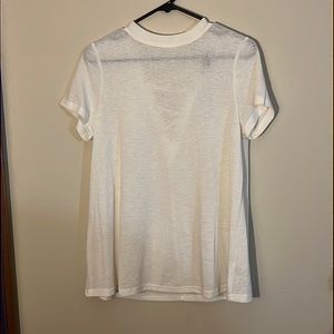 White T-shirt Open back